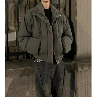 美式复古百元羽绒棉服男款冬季韩系穿搭棉袄外套高级感立领面包服
