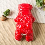 Одежда собак Осень и зимний плюшевый плюшевый четырехкратный курт