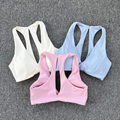 新款 一体杯薄款 运动内衣跳绳跑步防震聚拢文胸镂空瑜伽背心内衣