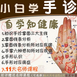 手诊视频教程辩证手纹掌纹诊病诊断学全息中医基础理论教学课程