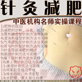 中医针灸减肥教程辨证取穴针法针刀资料经络穴位美容美体视频课程