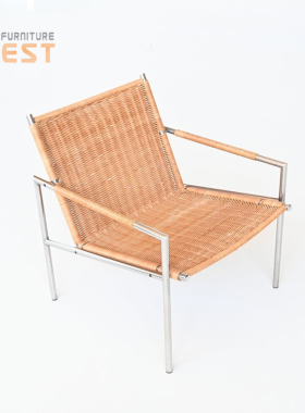 Martin Vissel Wicker Chair北欧休闲椅编藤椅设计师藤编单椅