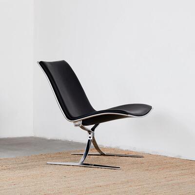 Skater Chair JK 710 北欧设计师休闲单椅简约成人皮艺客厅单椅