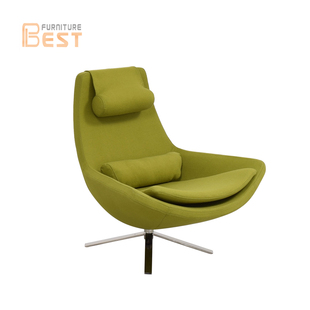 Metropolitan 北欧设计师布艺玻璃钢休闲转简约沙发椅 chair