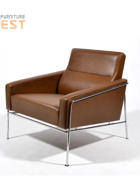 Arne Jacobsen 3300北欧设计师单人皮艺沙发椅客厅懒人单椅休闲椅