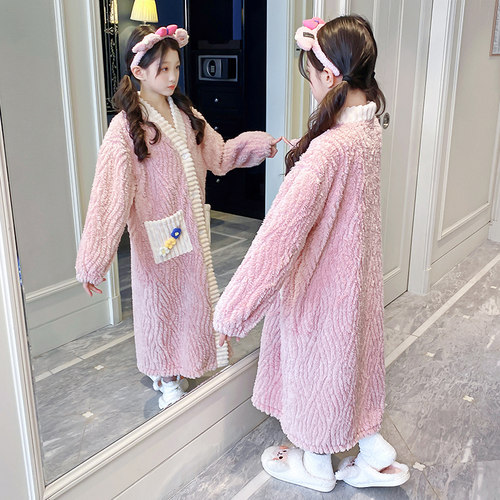 保暖居家外穿冬季法兰绒套装