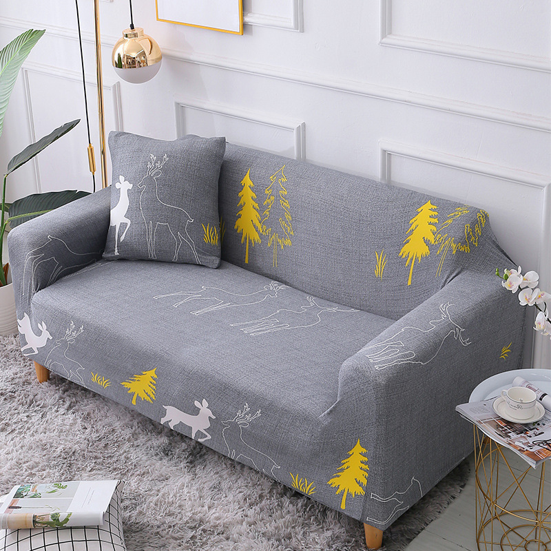 四季通用全包弹力沙发套 客厅样板房防滑全盖布艺沙发罩
