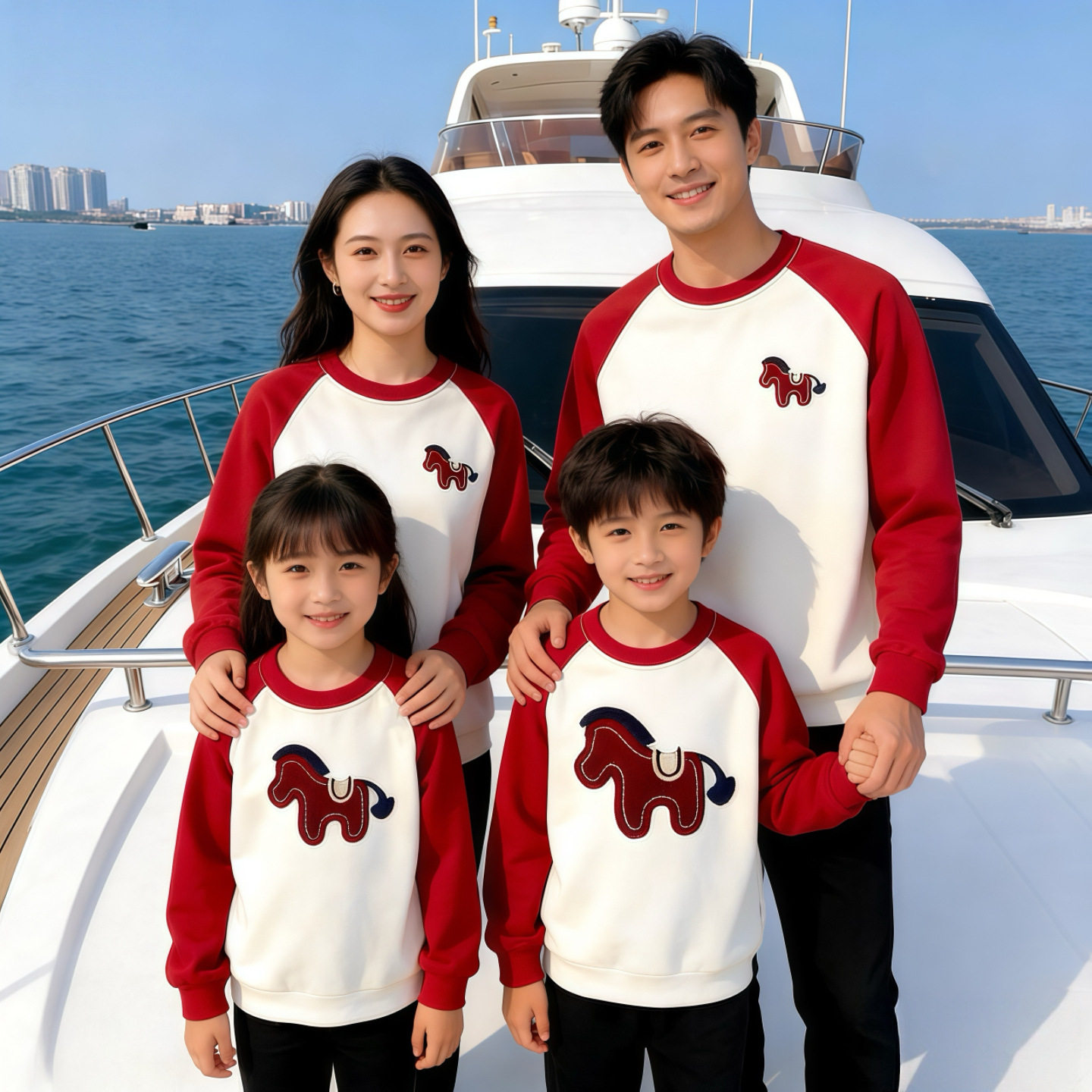 2026马年亲子装一家三口四口新款国潮拼色卫衣喜庆拜年服新春出游,童装/婴儿装/亲子装,亲子装/亲子时装,淘宝优惠券,粉丝福利购,淘宝优惠卷