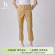 女春季 Hazzys哈吉斯九分直筒裤 显瘦休闲裤 专柜正品