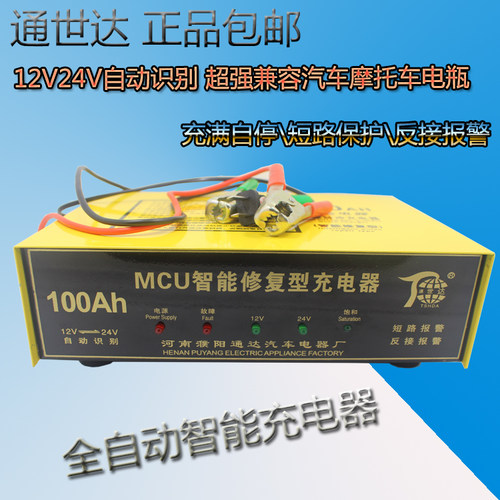 全自动智能汽车电瓶蓄电池充电器