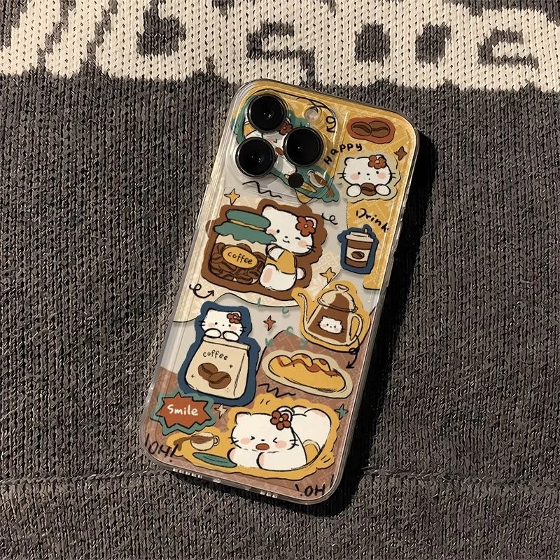 可爱猫适用苹果16手机壳