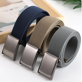 新男女弹力织物针织透气帆布腰带女性品牌时装 腰带