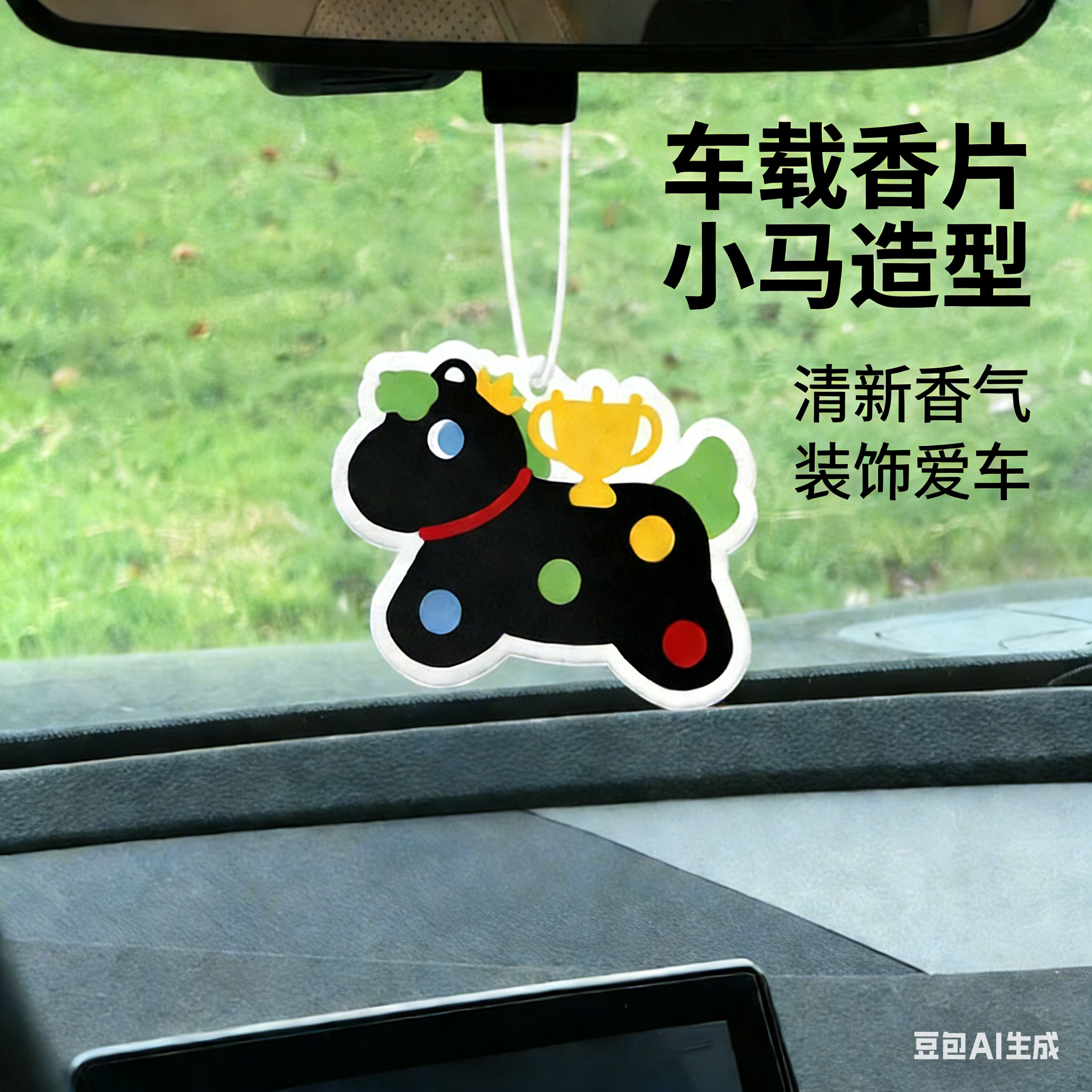 马年小马造型车载香薰挂件淡香