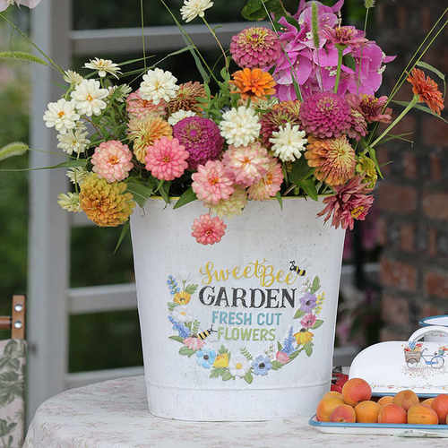 铁艺装饰复古家用醒花桶森得源