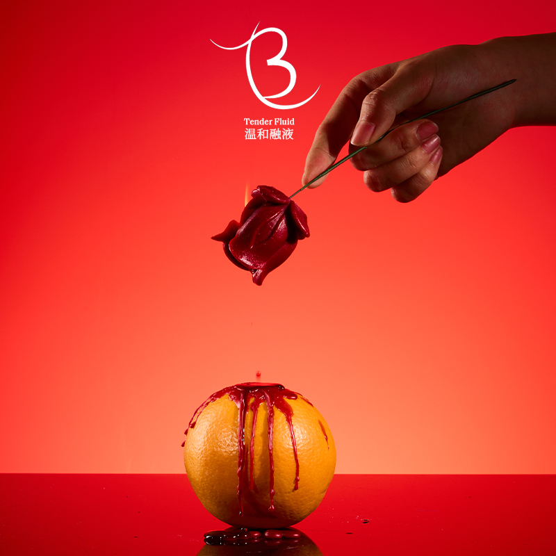 温和融液送你一朵小红花42度低温蜡烛滴蜡郁金香香薰蜡烛花朵玫瑰