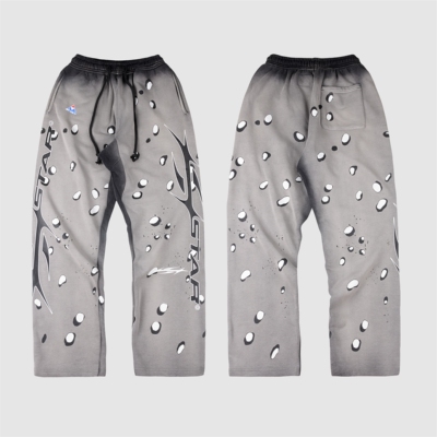 现货HELLSTAR地狱之星美式沙漠迷彩卫裤嘻哈直筒街头潮流说唱