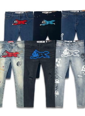 现货飞狗牛仔裤马思唯VIBE紧身修身美式嘻哈说唱drill街舞