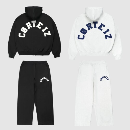 现货CORTEIZ恶魔岛BOXYFIT外套短宽卫衣裤套装美式嘻哈CLEANFIT