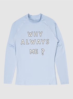 现货CORTEIZ恶魔岛蓝色速干衣训练紧身健身长袖T恤美式嘻哈DRILL