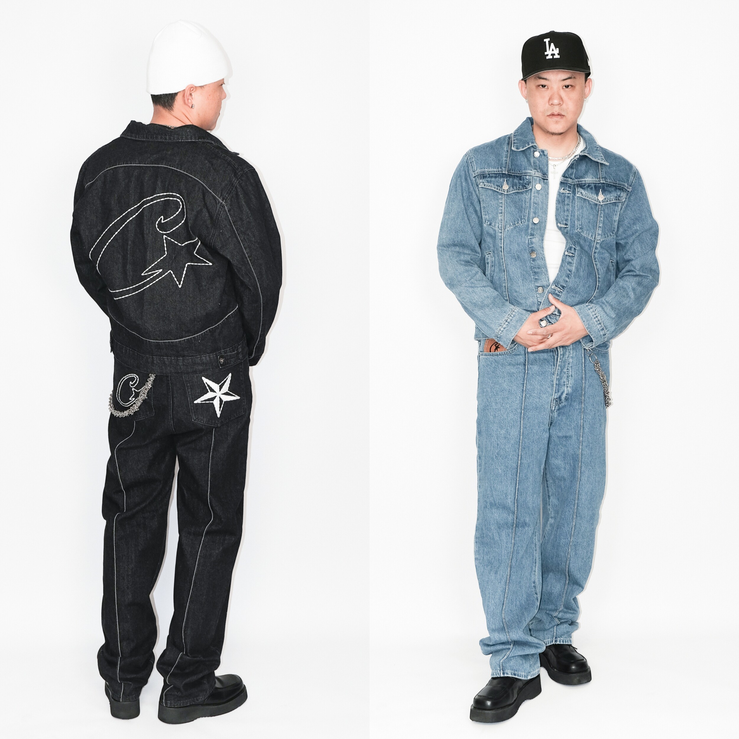 正品CORTEIZ水洗牛仔套装DRILL图片