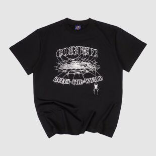 嘻哈美式 DRILL小领口街头 T恤修身 现货CORTEIZ恶魔岛蜘蛛网短袖