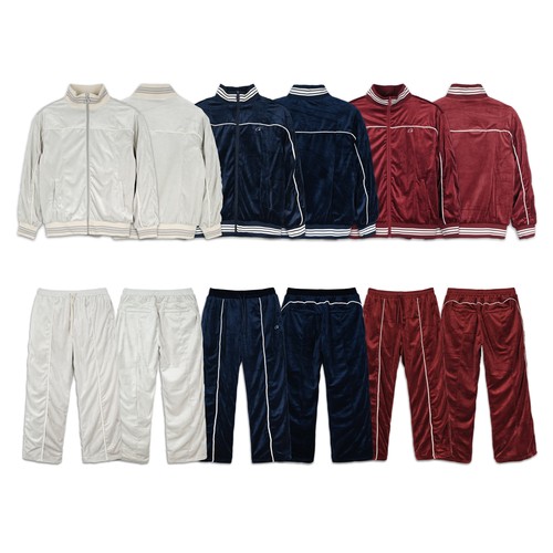 现货CORTEIZ丝绒运动复古套装外套CENTRALCEE嘻哈DRILL修身美式