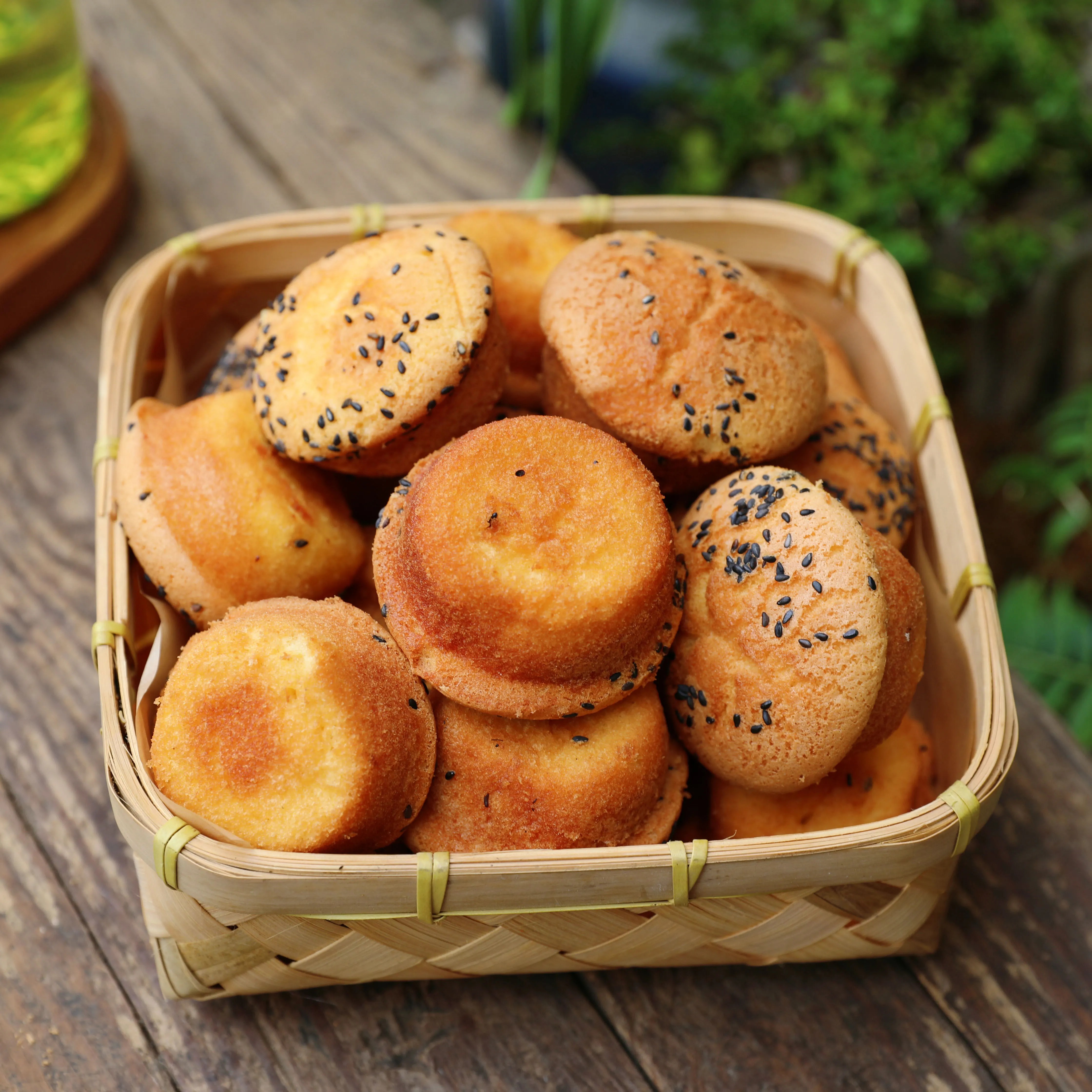 暖穗松软味浓老式无水鸡蛋糕