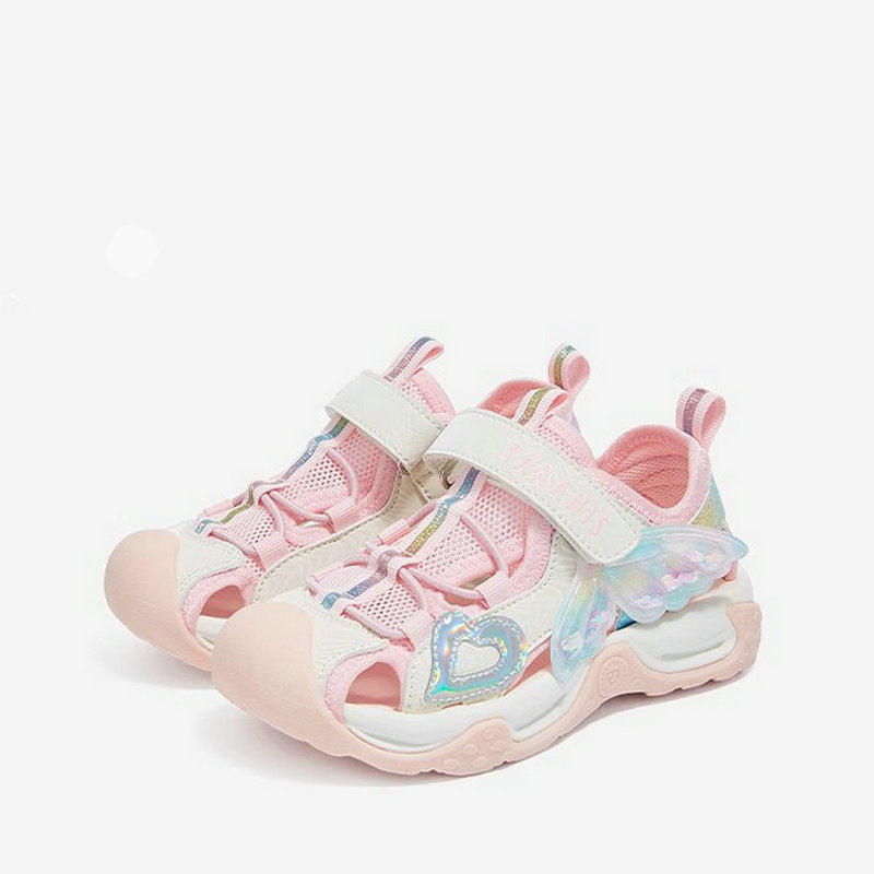 泰兰尼斯凉鞋夏季女童户外露营沙滩防踢软底包头溯溪鞋T07X5B5677