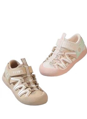 泰兰尼斯夏季男女童学步鞋童鞋户外防踢透气机能鞋凉鞋T07T5B6113