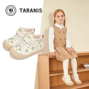 板鞋 T02X4D4929 加绒保暖男女童幼儿园室内外鞋 泰兰尼斯311冬新款