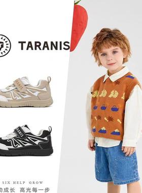 泰兰尼斯春季218学步鞋男女童软底防踢防滑透气机能鞋 T01T5A5875
