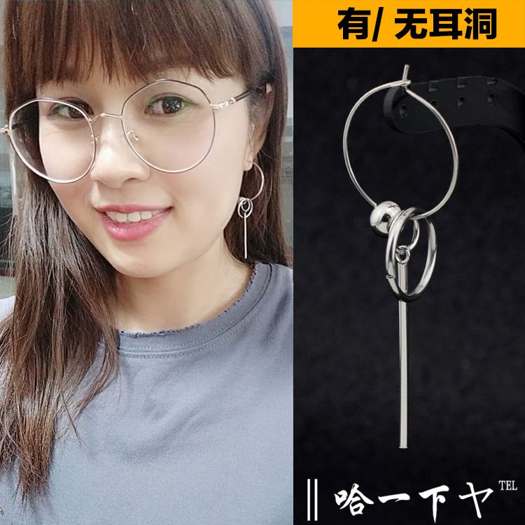 长条弹簧耳圈钟伟同款
