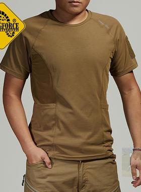 麦格霍斯t恤台马C0106经典速干排汗T恤 透气网眼宽松带兜圆领短袖