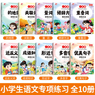 全套10册小学生语文专项练习一本通学练结合词语积累训练大全1~6年级通用量词关联词修辞方法的多音字每日一练小学生课外积累华阳