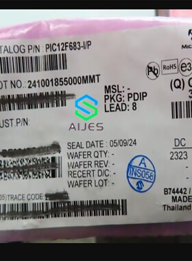 PIC12F683-I/P 微控制器(MCU) 封装： PDIP-8