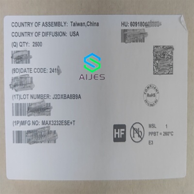 MAX3232ESE+T RS232芯片 封装: SOIC-16