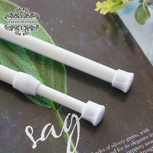 羽罗免打孔伸缩迷你卫生间窗帘杆