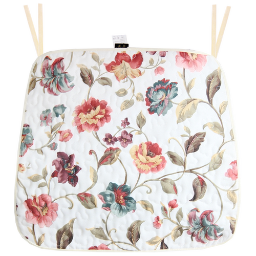 羽罗美式田园餐椅垫坐垫椅子椅垫清新碎花座垫家用四季办公室卡座