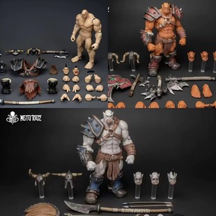 Metytoyz 限定魔兽人雇佣兵小队 霜喉血颅 可动模玩手办