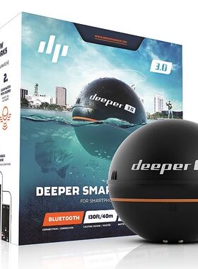 热销Deeper 3.0无线智能鱼群探测器便携高清可视探鱼浑水夜用声呐