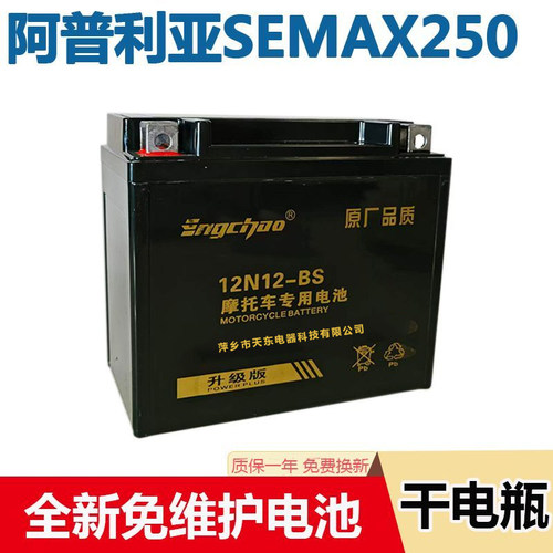 三阳摩托车干电瓶SRMAX250