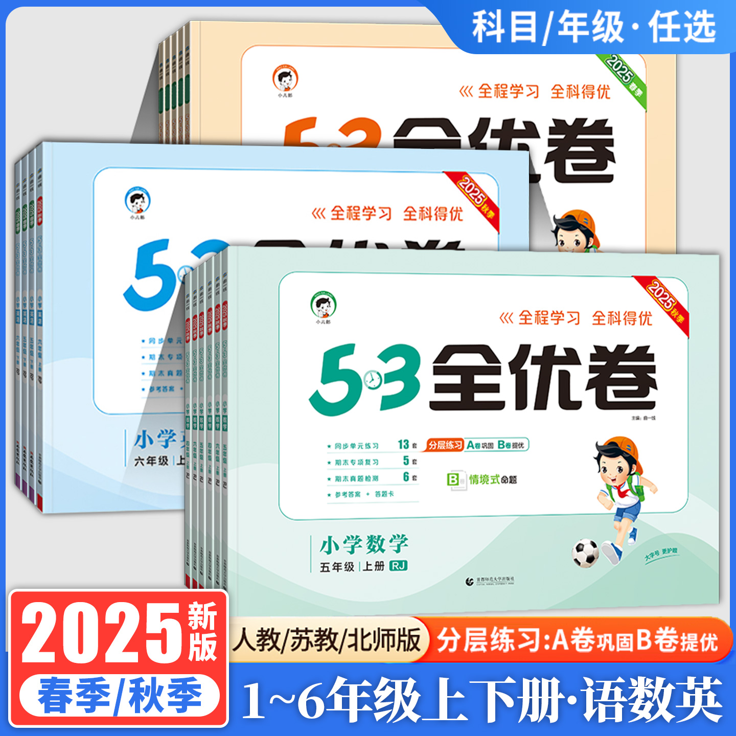 曲一线53全优卷小学上下册试卷