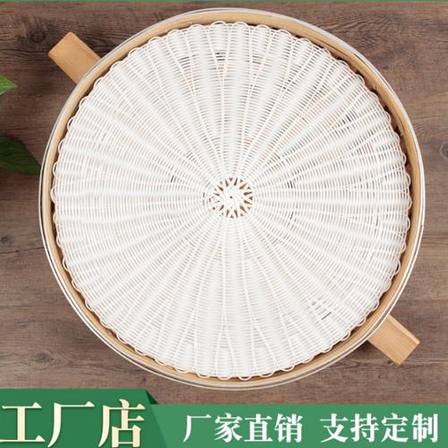草垫藤编蒸笼垫不沾蒸包子馒头布