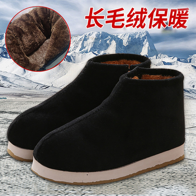 传统手工棉鞋冬季保暖加绒加厚