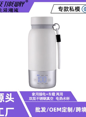 双层不锈钢真空电热水杯500ML