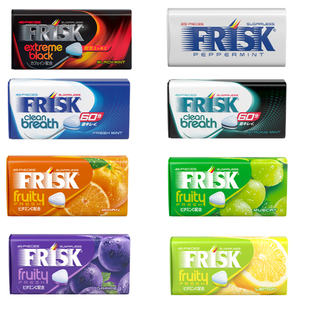 日本 kracie薄荷水果糖FRISK铁罐31.5g