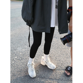 女装 升级版 不掉档鲨鱼皮打底裤 CV大码 弹力黑色瑜伽裤 女