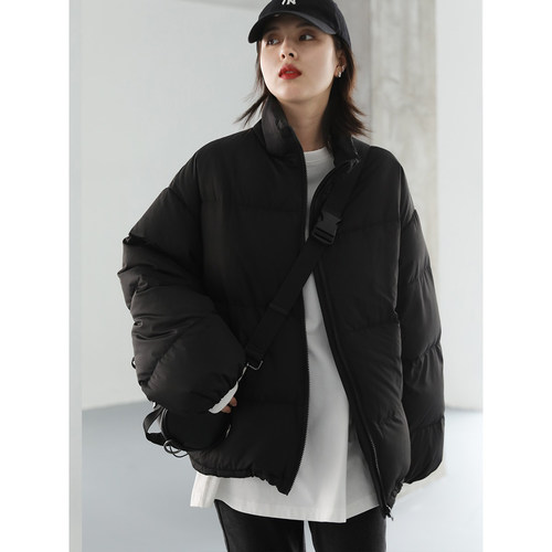 休闲立领短款90白鸭绒羽绒服