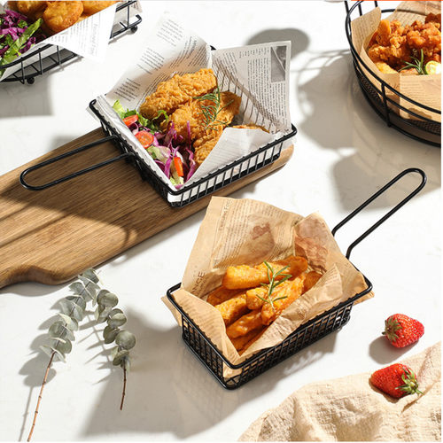 美式创意油炸不锈钢薯条篮炸鸡筐