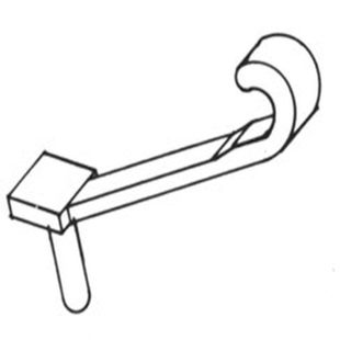 裱夹板状夹07223 Mighty Mounts Knife Holder立体装
